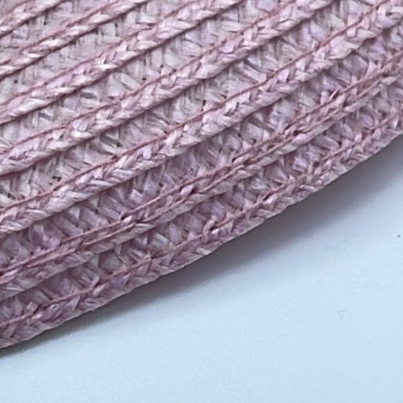 Vintage 80’s pink sun hat. Boho festival beach tropical - Picture 10 of 12